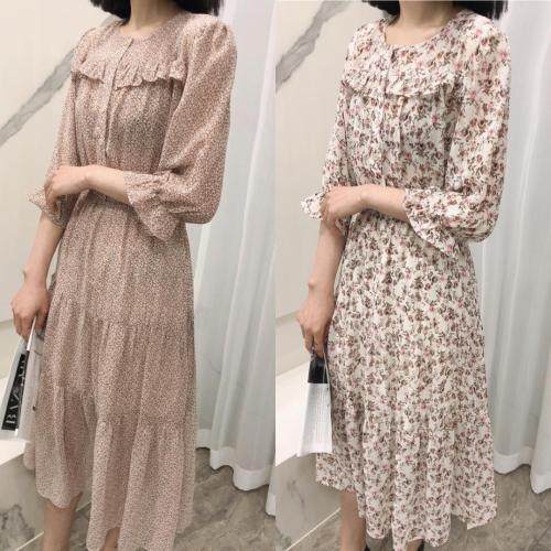 新款连衣裙，女装连衣裙，亮金金