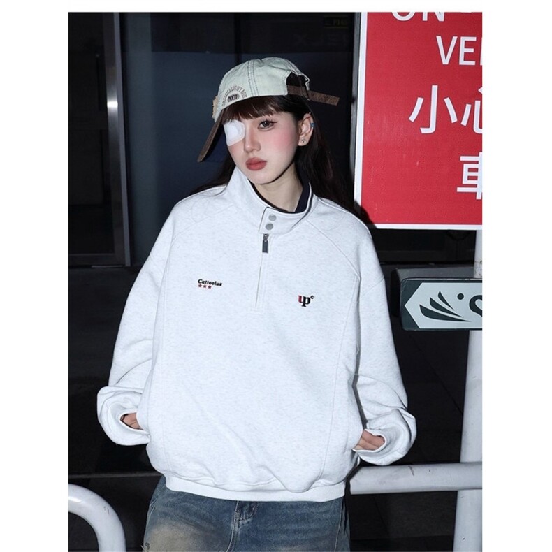 加绒款潮流潮牌宽松百搭男女美式高级休闲舒适上衣卫衣WYR243,男装卫衣,星座516A