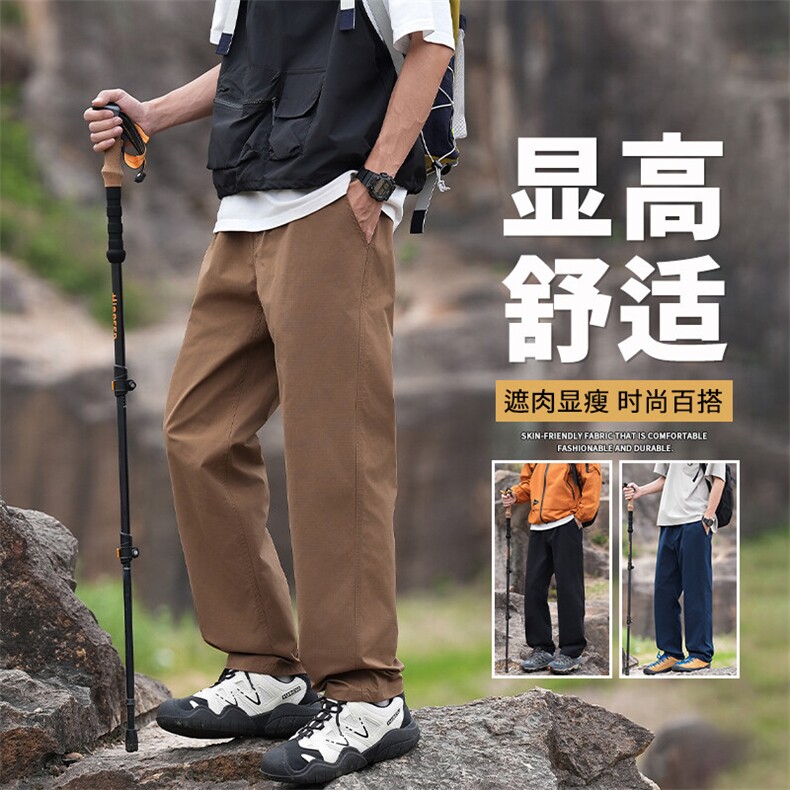 抖音品质男女潮流休闲裤徒步伞兵冲锋裤子A146-GY329特p38量大优,男装休闲裤,HDA146