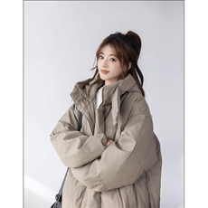 W10933-P108网图现货棉衣美式复古连帽棉服冬季加厚保暖面包服，男装棉衣，星座1608