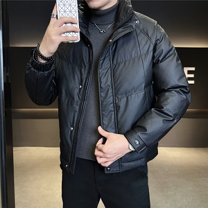 M-3XL B353 8815 P175 咖色PU2025冬羽绒服【标50控活动价268】图片