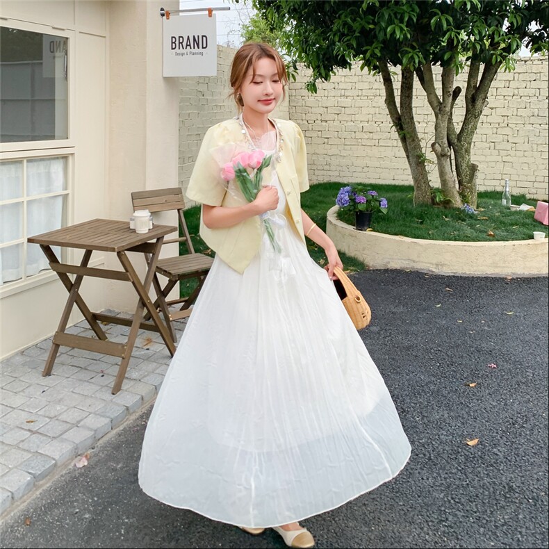 新中式连衣裙两件套女夏季时尚洋气套装裙2D045-P149-K218,女装套装/套裙,2D045