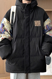 2025 冬季新款 港风外景大码绣花小熊棉衣M-5X HM23927-特P105图片
