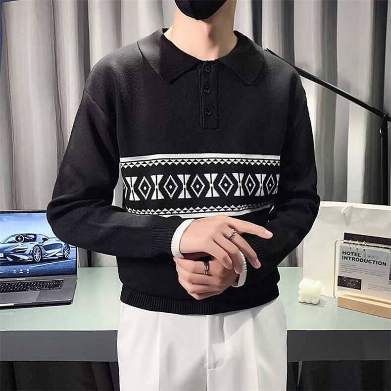 美式毛衣男慵懒风休闲针织衫S576P45,男装针织衫/毛衣,星座1116-2