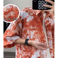 WE1648-P24夏季衬衫2025新款中大儿童男孩短袖衬衣薄款，男装T恤，电商B323A