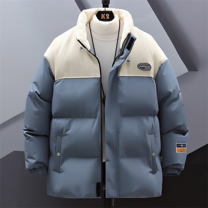 冬季新款百搭立领防风抗寒保暖宽松面包棉服男A068-BCM18-TP70图片