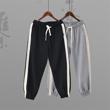 2022夏季新款华夫格男织带宽松大码休闲束脚九分裤K23659-P38，男装休闲裤，星座1115-1