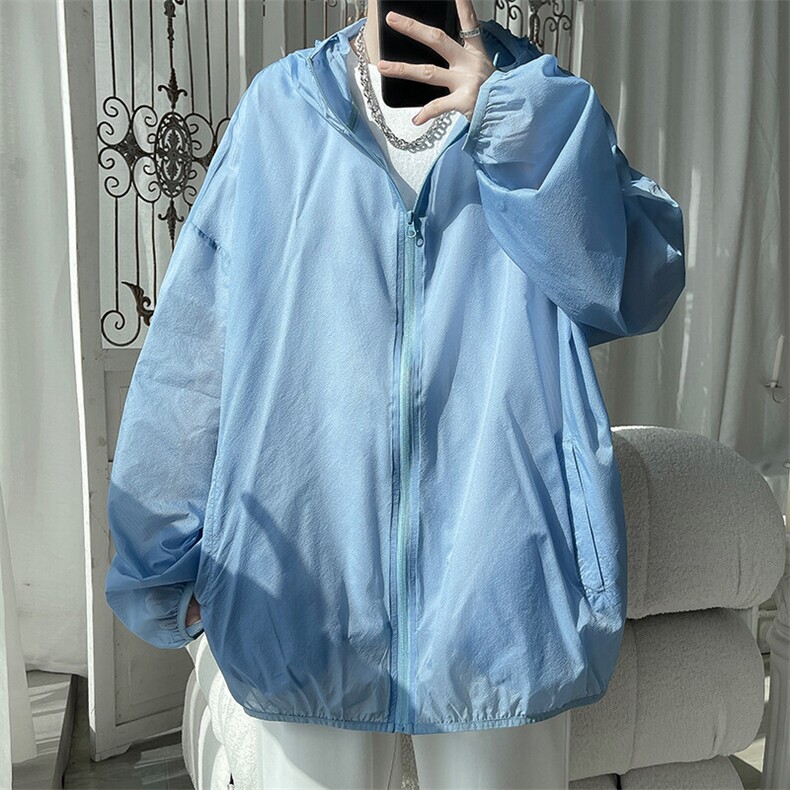 2025夏季新款休闲纯色防晒衣男同款轻薄亲肤皮肤衣外套J512-P48，男装防晒衣，电商A001