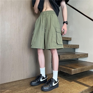 2025夏季新款美式工装口袋设计宽松短裤B315-K25503-特p30控58图片