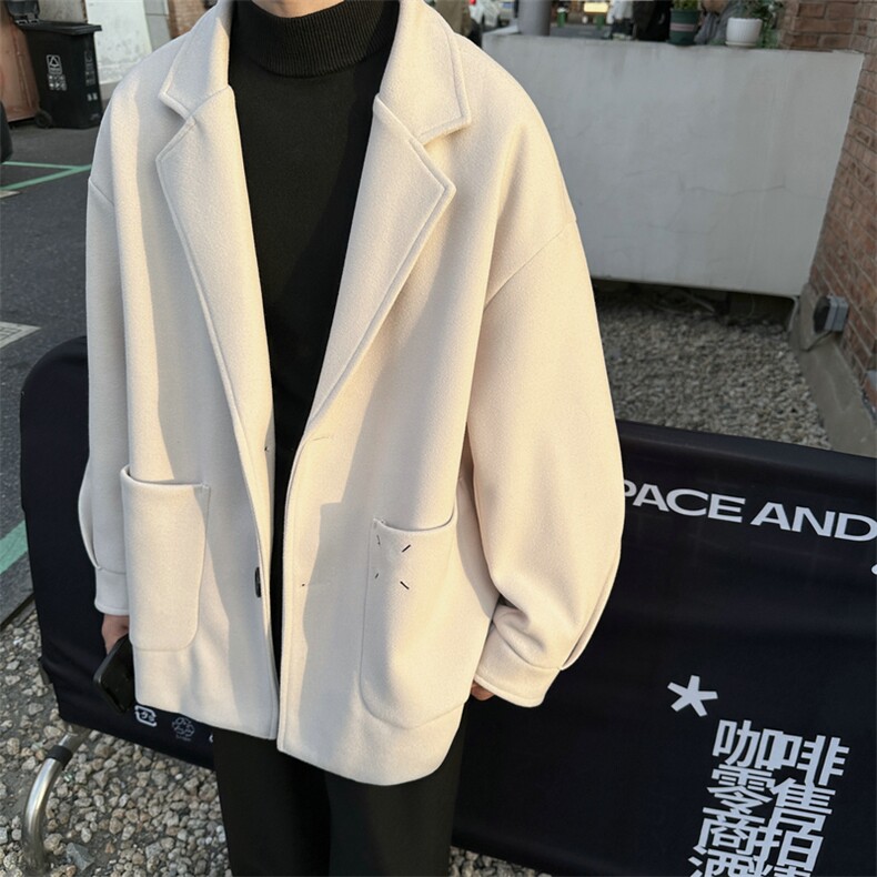 加绒加厚毛呢大衣西装外套潮504-F61-P75控118（加绒P85控128）,男装毛呢大衣,星座504