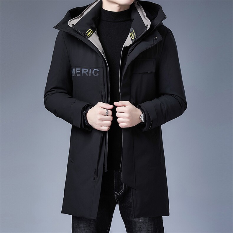 L632钱塘2020-2冬季男士羽绒服90绒中长款连帽爆款主推精品P300图片