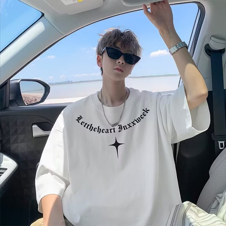 Y245-P35青少年纯棉上衣服短袖t恤,男装T恤,电商B323A