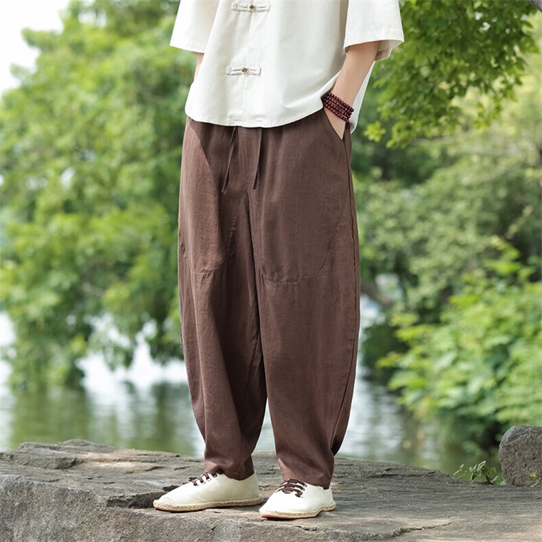 纯亚麻休闲裤风星座815-8611p105,男装休闲裤,星座815（原A203）
