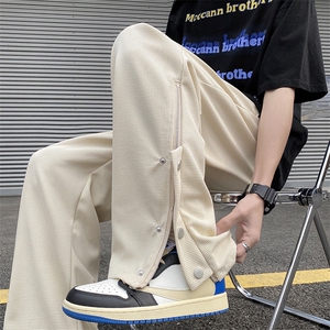长裤宽松型潮春季文艺潮流青春流行男休闲裤新款时尚潮牌D230/P35图片