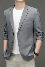 西服休闲西装男外套春秋季单西薄款2023新款时尚百搭中年爸爸外套，男装西服，电商B212（原钱塘6029）