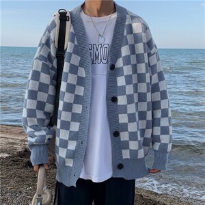 2024秋冬潮流针织开衫宽松毛衣A161-2-MY9055-P48，男装针织衫/毛衣，电商A161-2