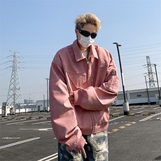 美式复古PU皮夹克男设计感宽松飞行员外套痞帅机车服潮JK9233-p78，男装夹克，星座1008-2