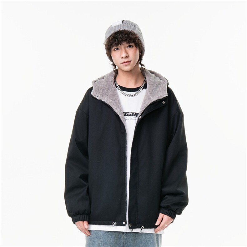 秋冬连帽加绒加厚保暖休闲痞帅棉衣情侣外套MY8910特批P75,男装棉衣,电商A247