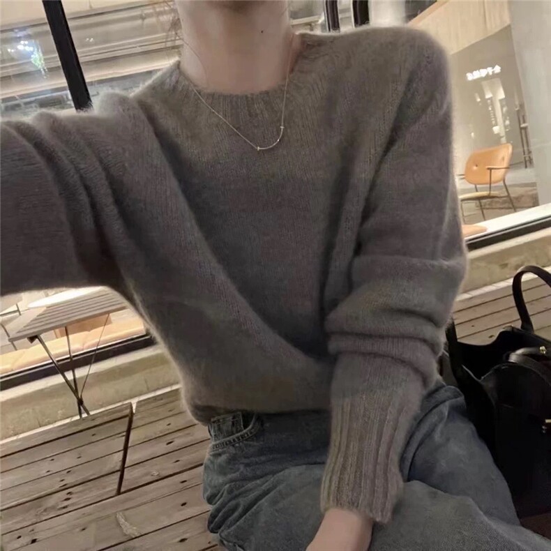 女士秋冬羊毛衫羊毛简约保暖,女装羊毛衫,恩泰羊绒