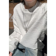 格子肌理感卫衣男春秋季美式重磅oversize港风高级感休闲套头衣服，男装卫衣，电商A022