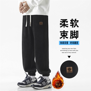 重磅加绒休闲裤男士运动潮牌宽松卫裤子X1891-特批45加绒特批55图片