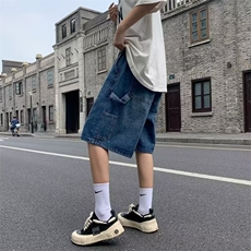 2024新款夏季水洗复古牛仔裤男美式潮牌设计感中裤现货K7686-P36，男装牛仔裤，星座512-3