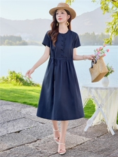 6312时尚气质显瘦连衣裙，女装连衣裙，倪叶myz