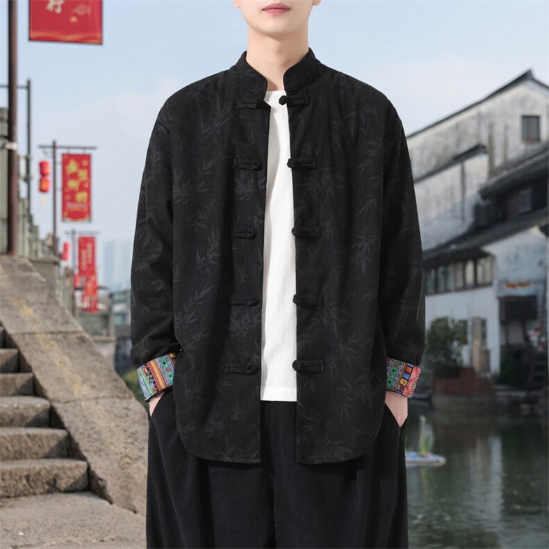 男士衬衫外套灯芯绒夹克盘扣立领风XZ1512-2511-P55,男装夹克,星座1512