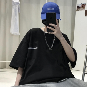 XZ115A-T06 200克纯棉男女字母印花大码S-5XL 10色T恤衫圆领半袖图片
