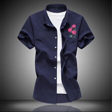 2021年大码男衬衣绣花衬衫短袖衬衫大码男装衬衫QT5030/770p45，男装衬衫，电商A012