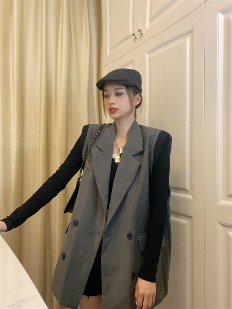 早秋新款休闲马夹，女装马夹，依岸