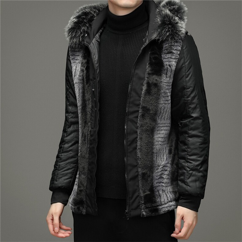 冬装厚款派克服可脱卸内胆中年爸爸装银狐毛领外套男ZK2105-P440,男装中老年男装,电商B212（原钱塘6029）