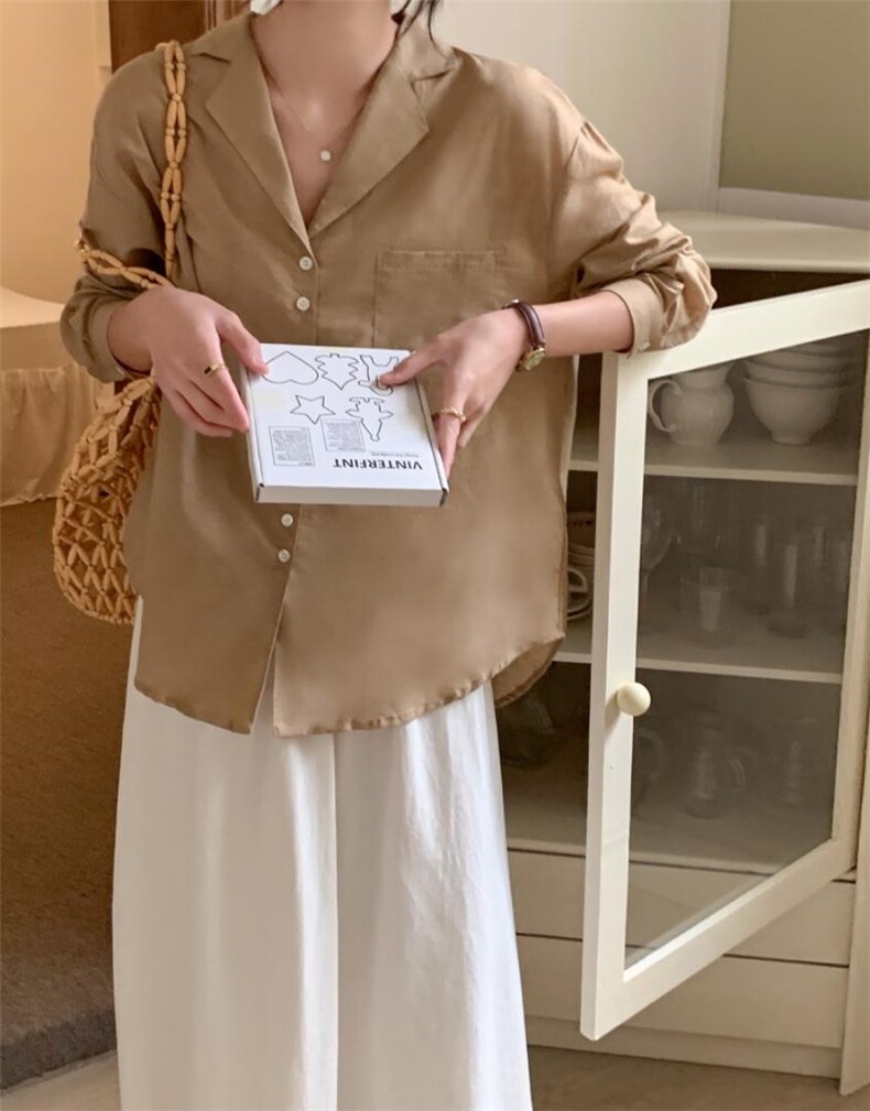 【现货】料西装领极简风衬衫，女装西装，DAP