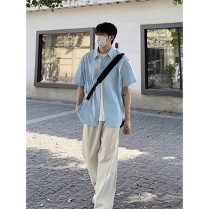 XZ1014-1-CS233-特p35-美式短袖衬衫男图片