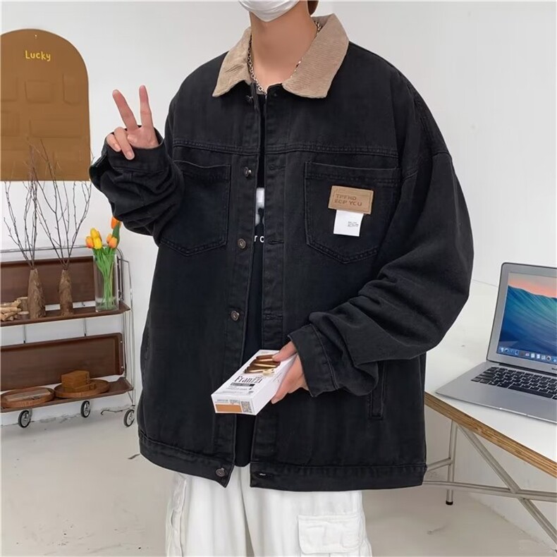 牛仔外套男春季日系少年感穿搭夹克春款ins潮牌高街衣服JK954-P68,男装夹克,星座1103-3