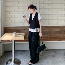 2026年夏季休闲风女三件套，女装套装/套裙，秀美人生
