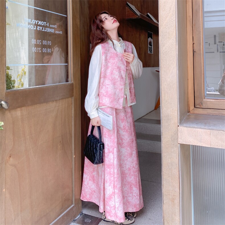 2026春季现货2C068-3564P195K315（扎染风三件套）,女装套装/套裙,2C068