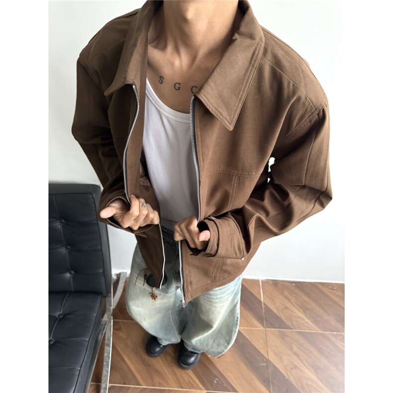 自家图水洗做旧翻领夹克807-3-JK2504-p95,男装夹克,星座807-3