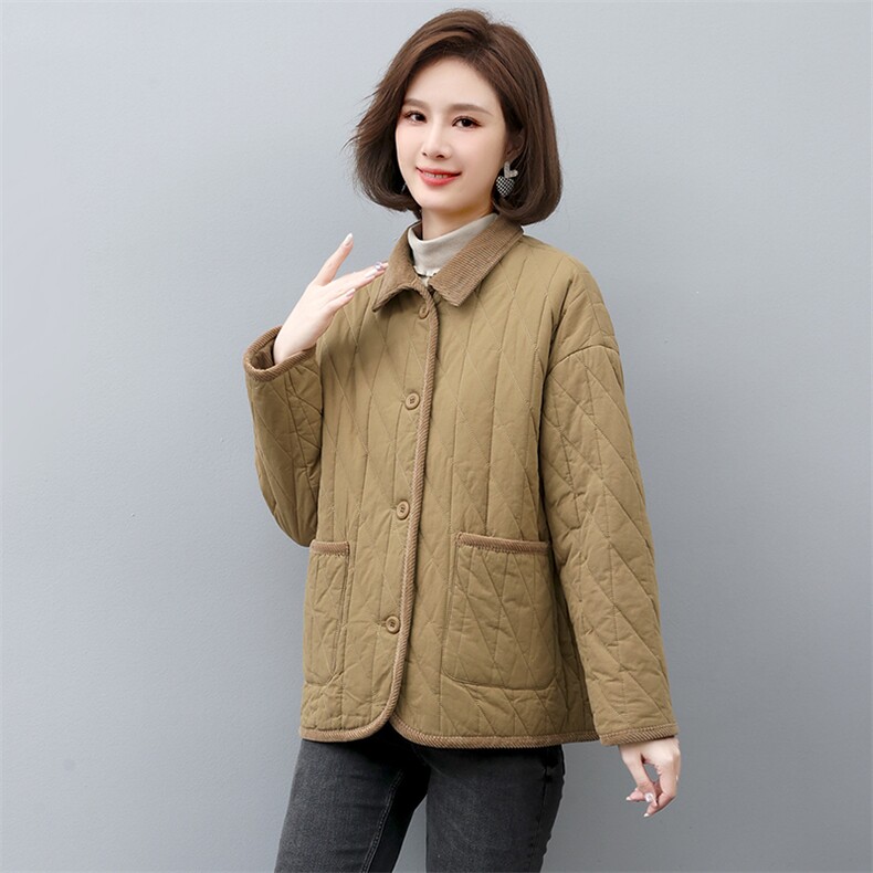 棉衣棉服女2022新款冬季中年妈妈冬季棉袄夹棉外套,女装棉衣/棉服,忆绮罗
