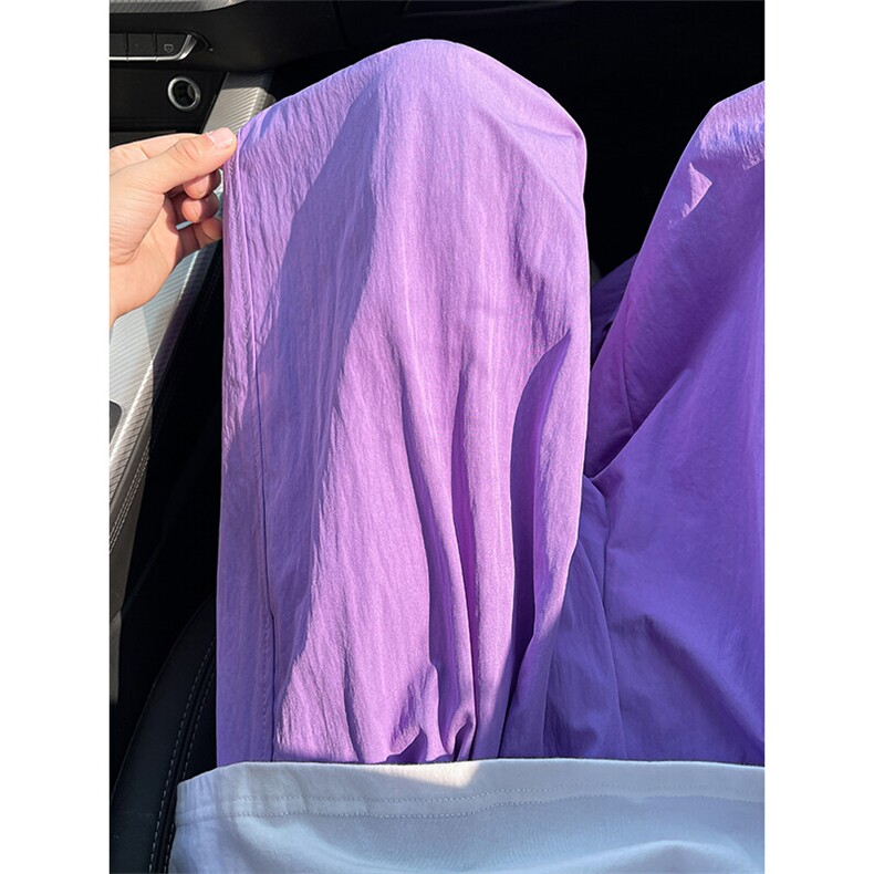8XL-M多巴胺冰丝垂感慵懒山本裤男夏拖地裤子阔腿休闲裤KZ051P30图片