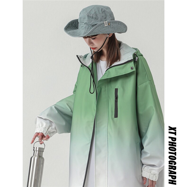 2026中性风山系防水冲锋衣渐变色夹克女大码M-5XL休闲JK77088P85，男装夹克，星座227-7