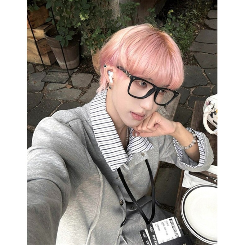 复古假两件卫衣男翻领简约宽松休闲百搭长袖上衣外套WA245，女装短外套，星座1116A（原606A-3）