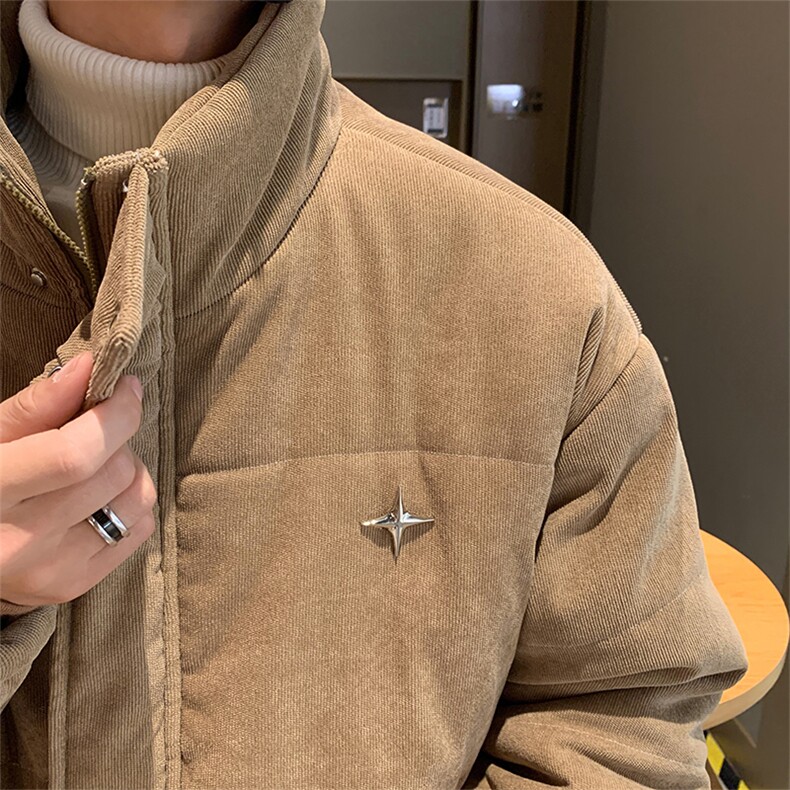 DD2213-TP120控价168冬季新款港风星星外套学生休闲运动棉衣男,男装棉衣,电商A102-1