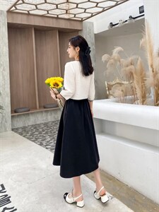 【现货】夏装两件套韩范淑女裙图片