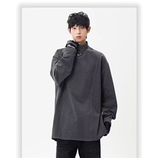 秋冬季韩版半高领发热暖绒T恤衫修身长袖保暖德绒内搭打底衫男士，男装T恤，星座1210-1