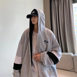 外套潮ins春秋季连帽开衫卫衣男2021新款宽松百搭上衣  W1813-P36图片