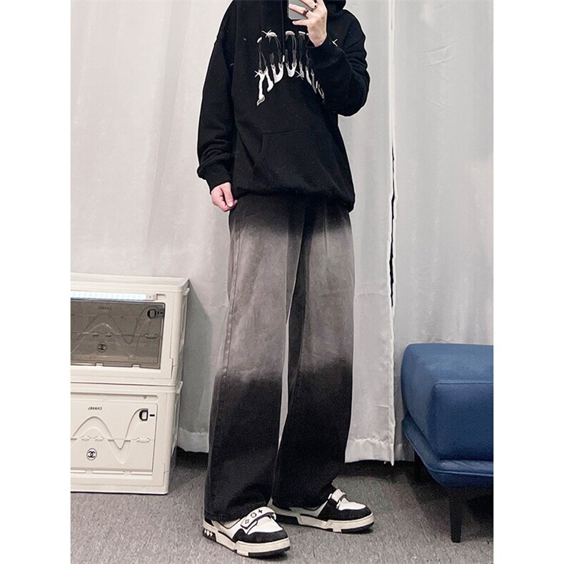 渐变修身牛仔裤美式高街vibe裤子XZ310A-4-NZ11-P55,男装牛仔裤,星座310A-4