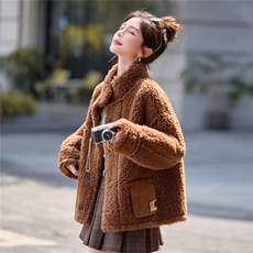 2025冬季新款~~双面穿皮毛一体，女装棉衣/棉服，意芙