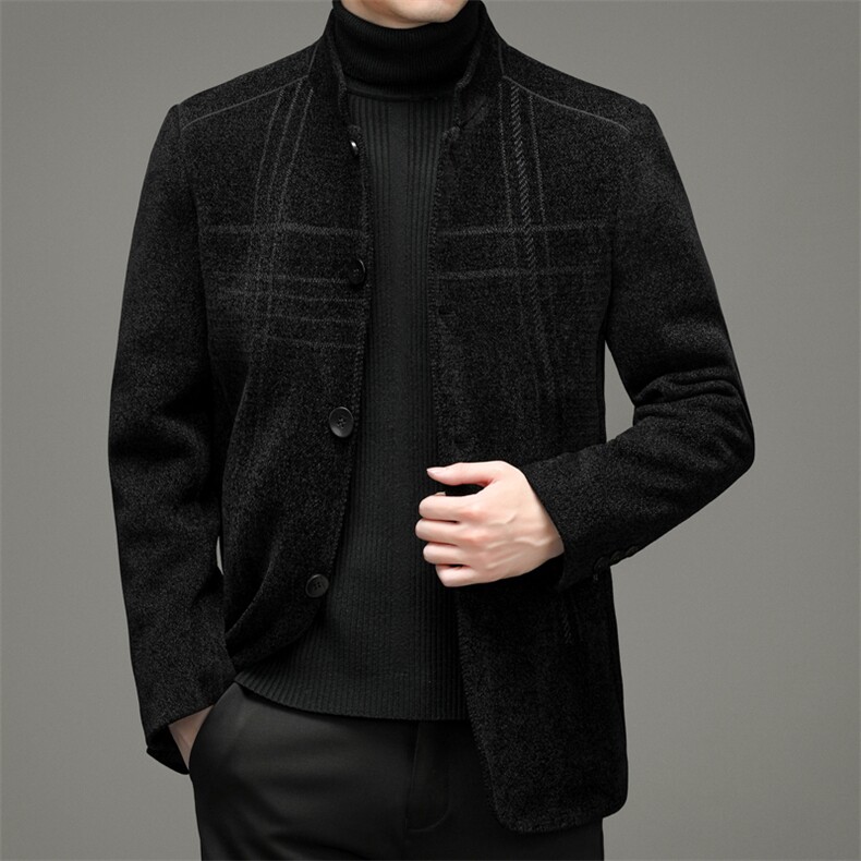 中年男2023冬季新款休闲时尚外套爸爸装派克服上衣YYX8819-P280,男装中老年男装,电商B212（原钱塘6029）