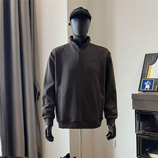 拉链半高领卫衣男春秋款男装大码男士美式潮牌侧插袋衣服冬季，男装卫衣，星座506A